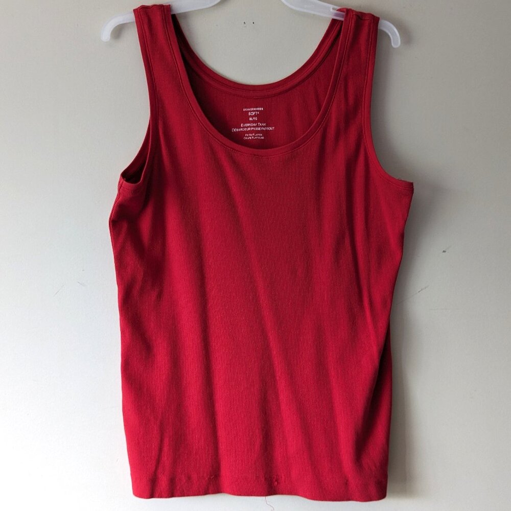 Red  Athleisure Tank Top